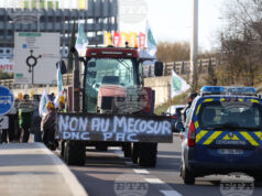Протест на земеделци във Франция.