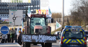 Протест на земеделци във Франция.