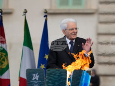 Президентът на Италия изрази надежда, че Зимните олимпийски игри в Кортина д’Ампецо ще могат да спрат агресиите и варварството.