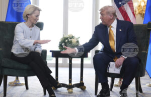 Председателката на ЕK Урсула фон дер Лайен на среща с президента на САЩ Доналд Тръмп в Шотландия