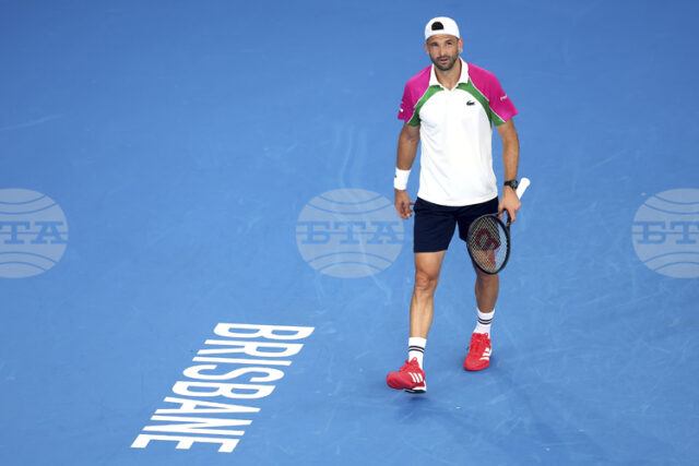 Григор Димитров загуби от белгиеца Рафаел Колиньон и отпадна във Григор Димитров загуби от белгиеца Рафаел Колиньон и отпадна във втория кръг на турнира по тенис в Бризбейн