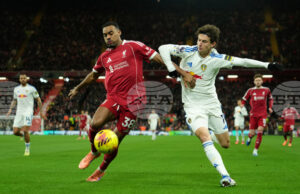 Илия Груев игра 90 минути и помогна на Лийдс да вземе точка при гостуването на Ливърпул