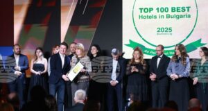 Наградите за най-добрите хотели в България, според оценките на техните гости, бяха връчени тази вечер