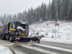 Ограничено е движението на тежкотоварни автомобили през прохода Превала поради снеговалеж и почистване