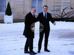 Париж, Лондон и Киев подписаха съвместна декларация за намерения за бъдещо разполагане на многонационални сили в Украйна Париж, Лондон и Киев подписаха съвместна декларация за намерения за бъдещо разполагане на многонационални сили в Украйна