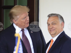 Премиерът на Унгария Виктор Орбан и Тръмп,