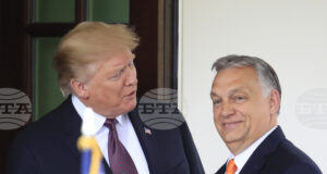 Премиерът на Унгария Виктор Орбан и Тръмп,