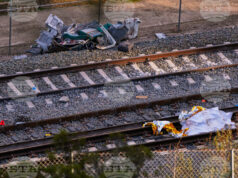 Мястото на железопътната катастрофа в Адамус, Испания. 19 януари 2026 г.