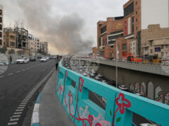 Голям пожар бе потушен във военна база в Техеран