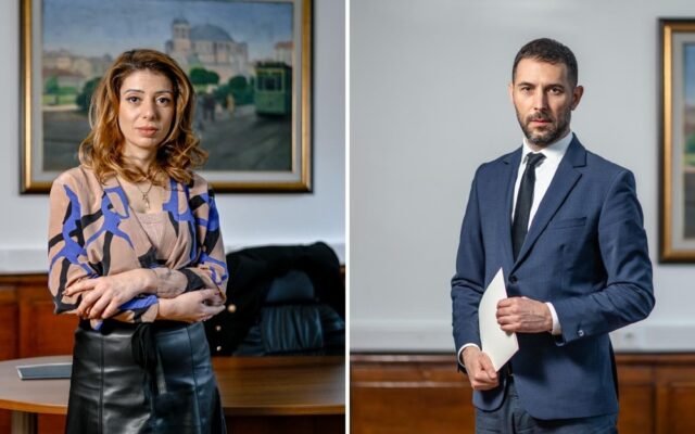 Зам.-кметовете на Столична община Десислава Желязкова и Любо Георгиев встъпиха Двама от новите заместник-кметове на Столична община – Десислава Желязкова и Любо Георгиев – встъпиха в длъжност,