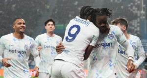 Интер отбеляза пет гола срещу Сасуоло и увеличи преднината си на върха в Серия А