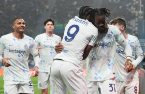 Интер отбеляза пет гола срещу Сасуоло и увеличи преднината си на върха в Серия А