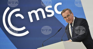 Германският министър на отбраната Борис Писториус говори на миналогодишната Мюнхенска конференция по сигурността, 14 февруари 2025 г.