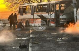 ОБНОВЕНА Петнадесет са вече убитите при руската атака с дрон срещу автобус с работници в Източна Украйна