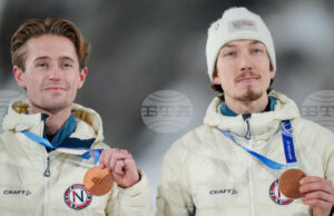 Отборът на Норвегия запази лидерството си в класирането по отличия след десетия ден на Олимпиадата