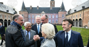 Лидерите на ЕС на среща на върха в замъка „Алден Бизен“.