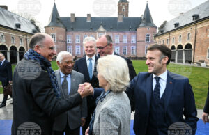 Лидерите на ЕС на среща на върха в замъка „Алден Бизен“.