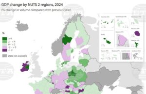 Южен централен район в България за първи път е бил с най-голям икономически растеж в ЕС през 2024 г., по данни на Евростат