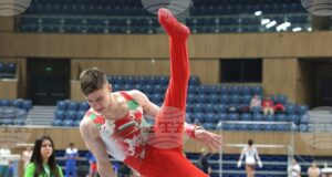 Давид Иванов спечели златен медал на финала на кон с гривни на Световната купа по спортна гимнастика в Баку