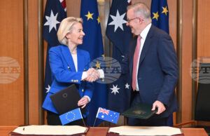 ЕС и Австралия договориха текста на търговско споразумение и обявиха ново партньорство в областта на отбраната