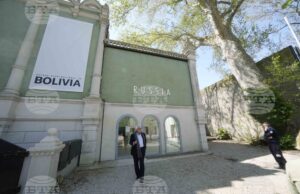 Руският павилион на 60-ото издание на Биеналето във Венеция, когато в него беше приютен проектът на Боливия, 16 април 2024 г.