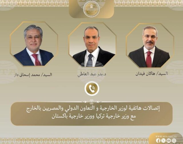 МЕНА: Египетският външен министър обсъди с колегите си от Пакистан и Турция възможностите за постигане на деескалация в региона