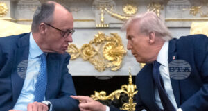 Германският канцлер Фридрих Мерц и президента на САЩ Доналд Тръмп