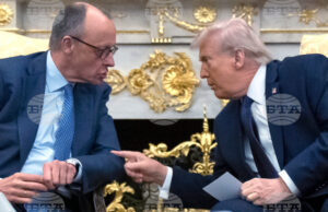 Германският канцлер Фридрих Мерц и президента на САЩ Доналд Тръмп