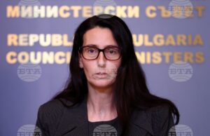 На снимката: служебният министър на регионалното развитие и благоустройството Ангелина Бонева.