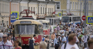 Най-малко 22 са пострадалите при сблъсък между два московски трамвая