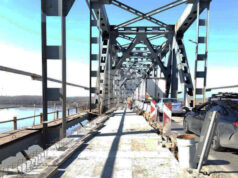 Подменени са стоманобетонните пътни панели в затворения за ремонт 320-метров участък на Дунав мост при Русе