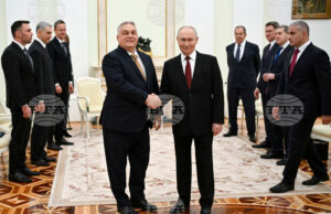 Унгария: как Путин помага на Орбан да спечели изборите Ръкостискане между лидерите на Русия и Унгария Владимир Путин и Виктор Орбан по време на срещата в Сенатския дворец в Кремъл, 28 ноември 2025 г.