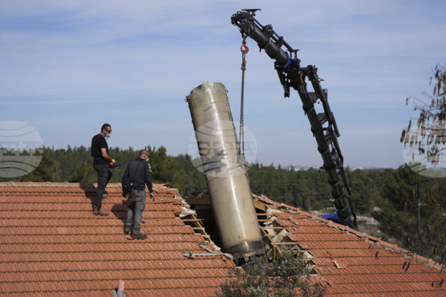 Израелската армия съобщи, че е прехванала поредна ракета, изстреляна от хусите
