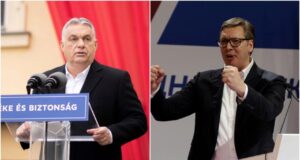 На снимката: Виктор Орбан и Александър Вучич