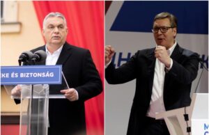 Сърбите се отметнаха от руско-унгарските предизборни манипулации, че Украйна ще взривява „Турски поток“ На снимката: Виктор Орбан и Александър Вучич